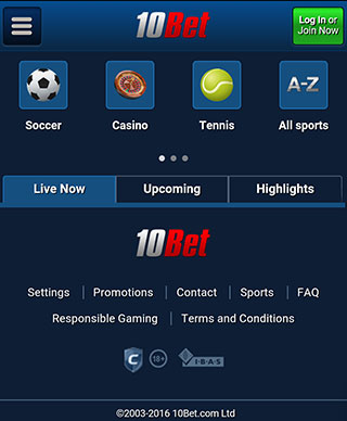 10bet Android App